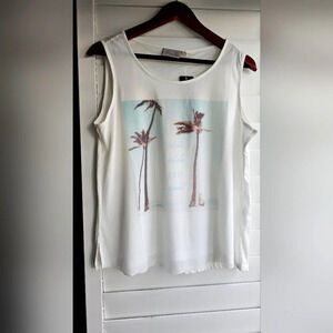 Dantelle Sleevless Top Summer Vibe Mesh White size L